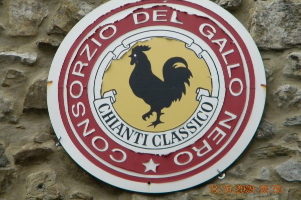 Look for it on a bottle of chianti.  It signifies a better chianti produced under strict rules.  Look up the legend of the black rooster with Siena and Florence