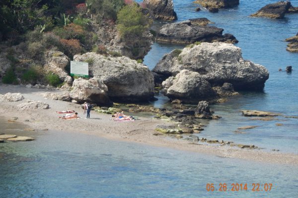 Beach Taormina, Italy