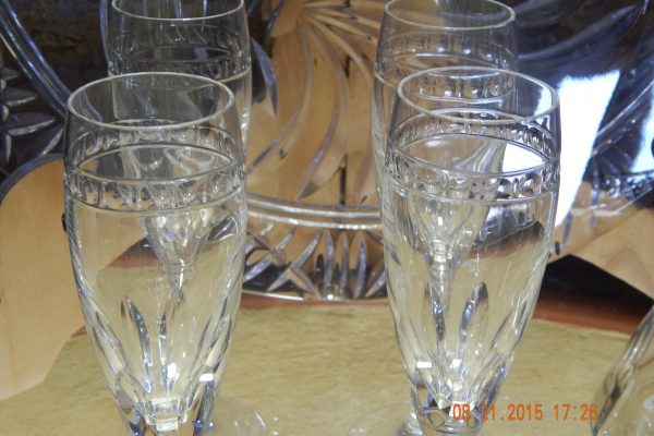 Our hand done champagne glasses